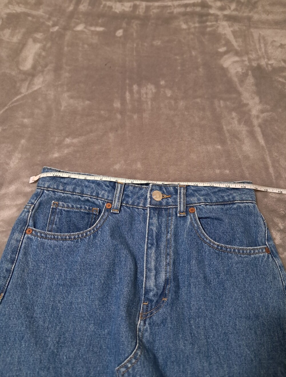 Mango Womens Cotton Long Straight Denim Blue Skirt Sz. S - Picture 6 of 9
